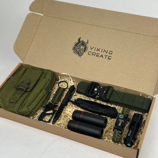 Подарунковий набір для військових "LITE Максимальний" (хакі) UKBA_009 фото